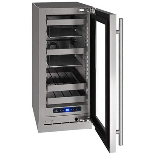 U-Line - 5 Class 8-Bottle Wine Refrigerator - Stainless Steel - Front_Zoom