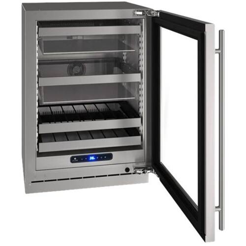 Alt View 11. U-Line - 5 Class 14-Bottle Wine Refrigerator - Stainless Steel.
