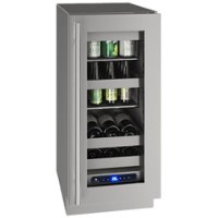 U-Line - 5 Class 8-Bottle Wine Refrigerator - Stainless steel - Front_Zoom