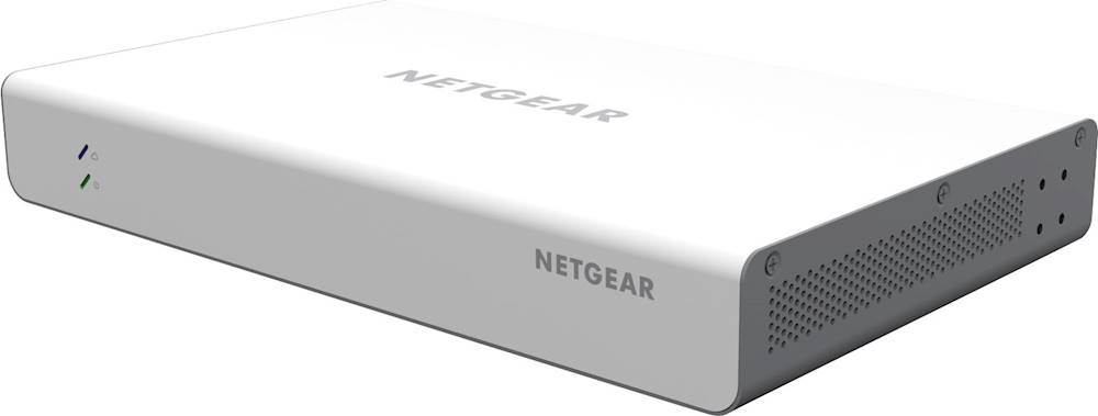 Left View: NETGEAR - 8-Port 10/100/1000 Gigabit Ethernet High-Power PoE+ Insight Managed Smart Cloud Switch