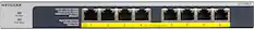 Front. NETGEAR - 8-Port 10/100/1000 Gigabit Ethernet PoE/PoE+ Unmanaged Switch.