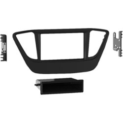 Metra - Dash Kit for Select 2018-2022 Hyundai Accent DIN - Matte Black - Front_Zoom