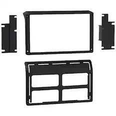 Front. Metra - Dash Kit for Select 2011-2017 Jeep Wrangler Vehicles - Matte Black.