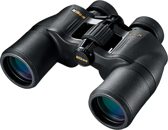 Angle. Nikon - ACULON 10 x 42 Binoculars - Black.