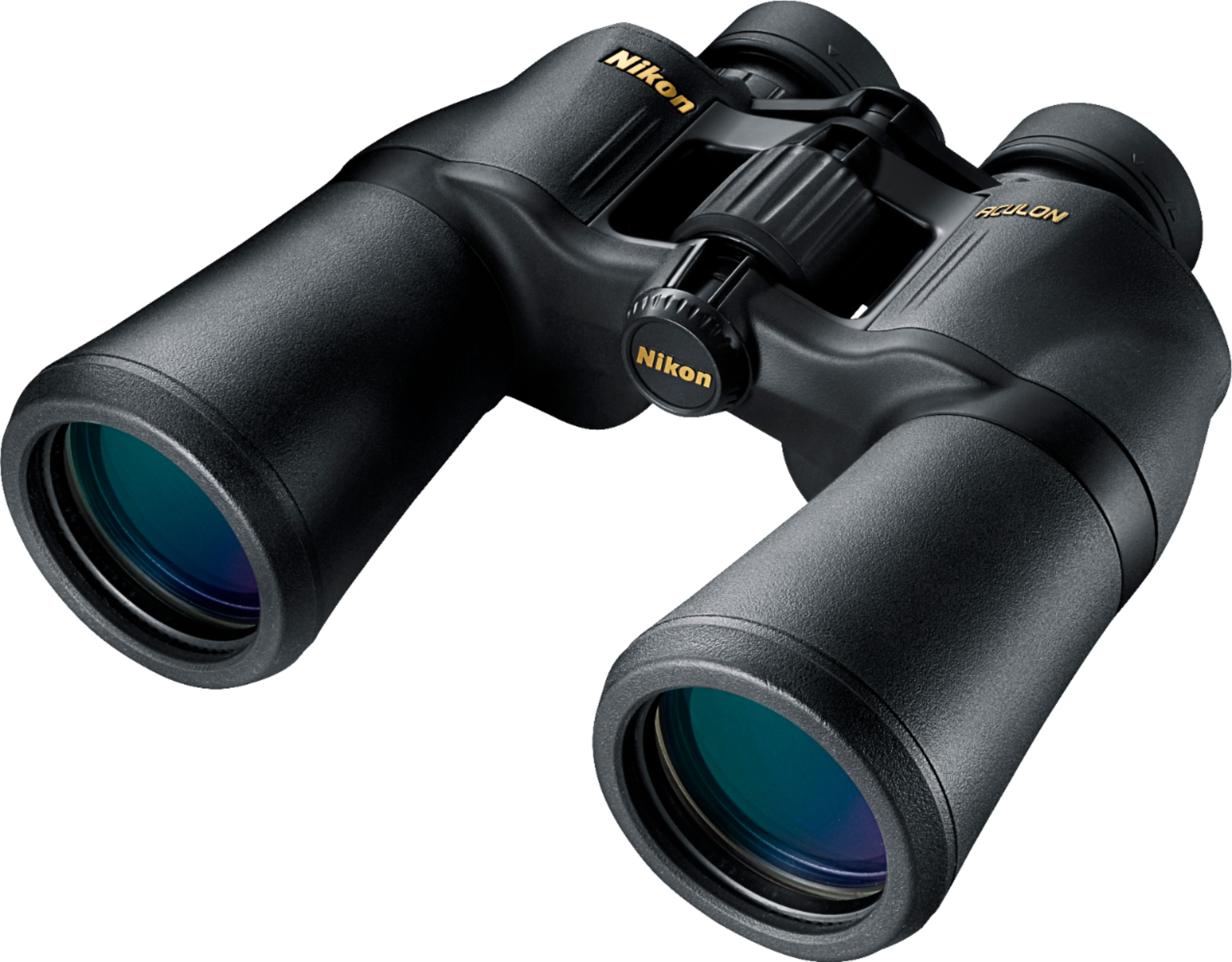 Angle View: Nikon - ACULON 10 x 50 Binoculars - Black