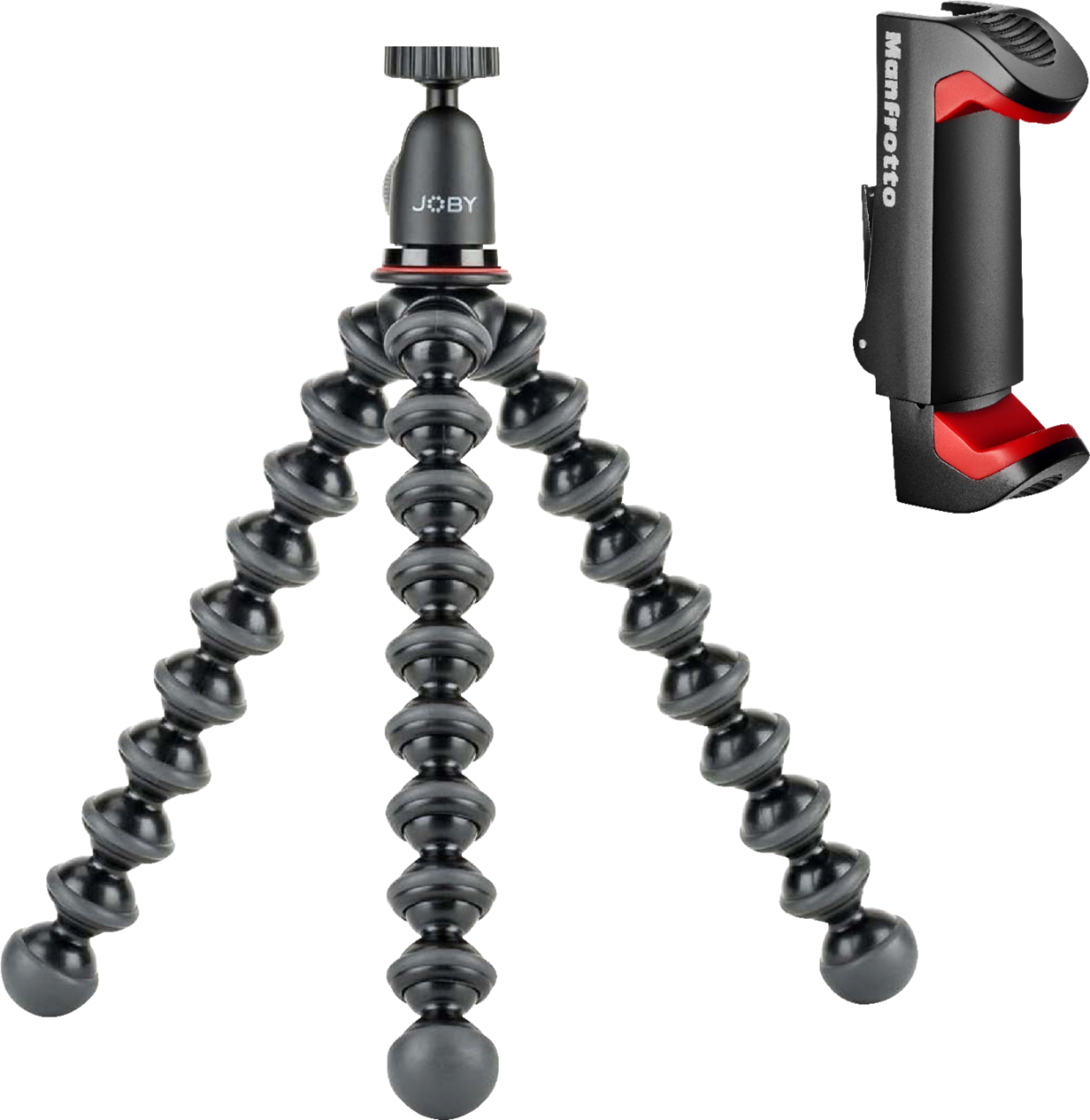Left View: Manfrotto - 290 Tripod with Fluid Video Head - Black
