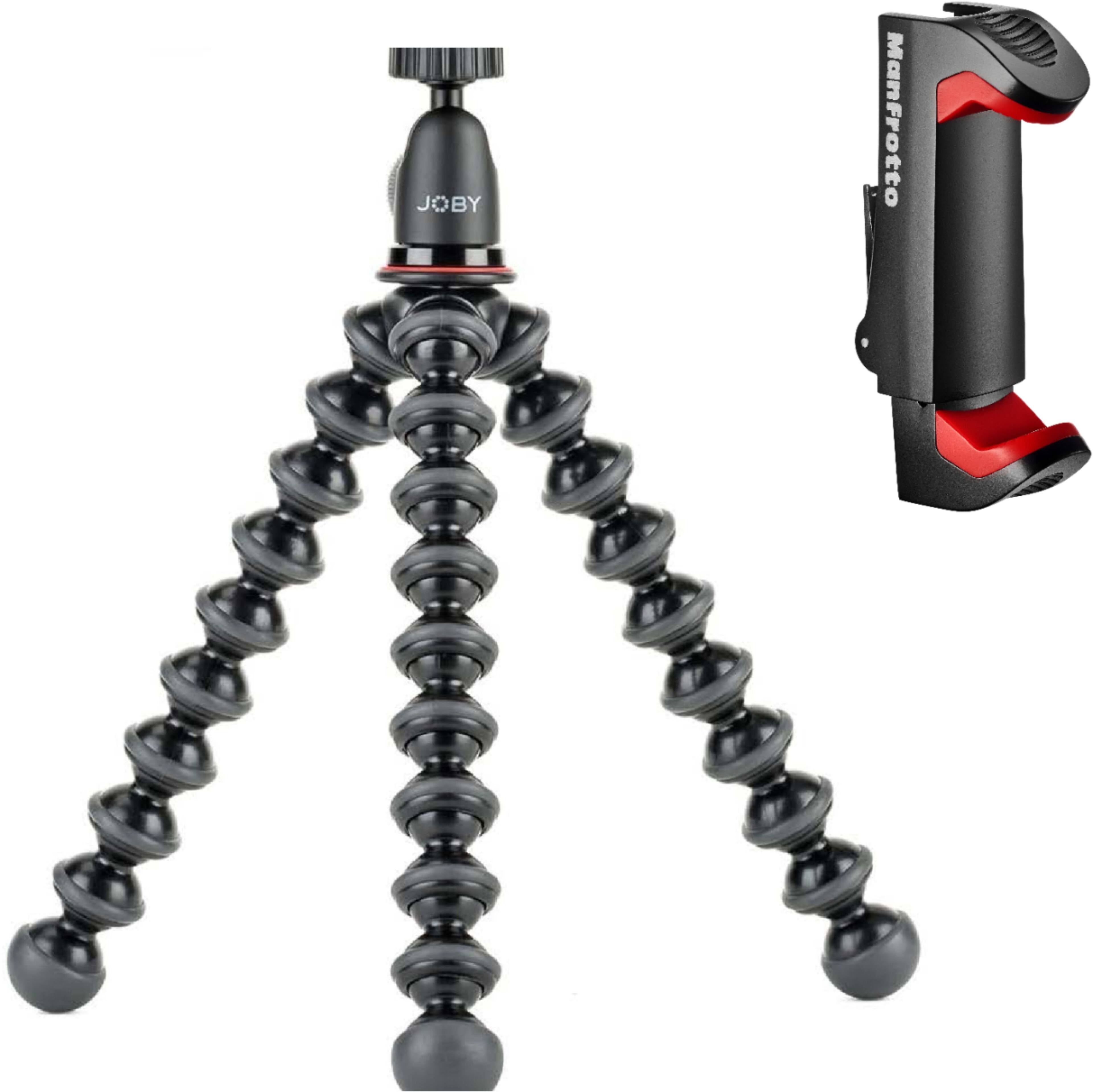 Left. JOBY - GorillaPod 1K SMART Vlogging Tripod - Black/Red/Charcoal.