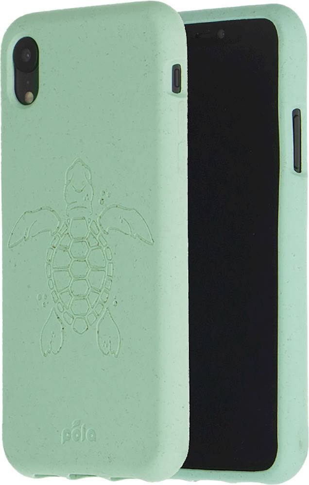 Alt View 11. Pela - Turtle Edition Eco-Friendly Case for Apple® iPhone® XR - Turquoise.
