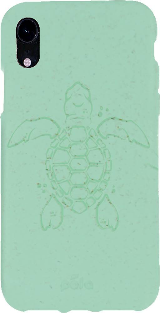 Alt View 1. Pela - Turtle Edition Eco-Friendly Case for Apple® iPhone® XR - Turquoise.