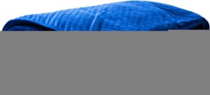 BlanQuil - 20 lb - Quilted Weighted Blanket with Removable Cover - Navy - Front_Zoom