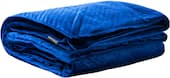BlanQuil - 15 lb - Quilted Weighted Blanket with Removable Cover - Navy