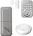 Front. MiLocks - MiEQ Bluetooth/WiFi Push Button Deadbolt Replacement Smart Lock Kit - Silver.