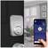 Alt View 15. MiLocks - MiEQ Bluetooth/WiFi Push Button Deadbolt Replacement Smart Lock Kit - Silver.