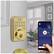 Alt View 15. MiLocks - MiQ Smart Lock Wi-Fi Replacement Deadbolt with App Access - Gold.