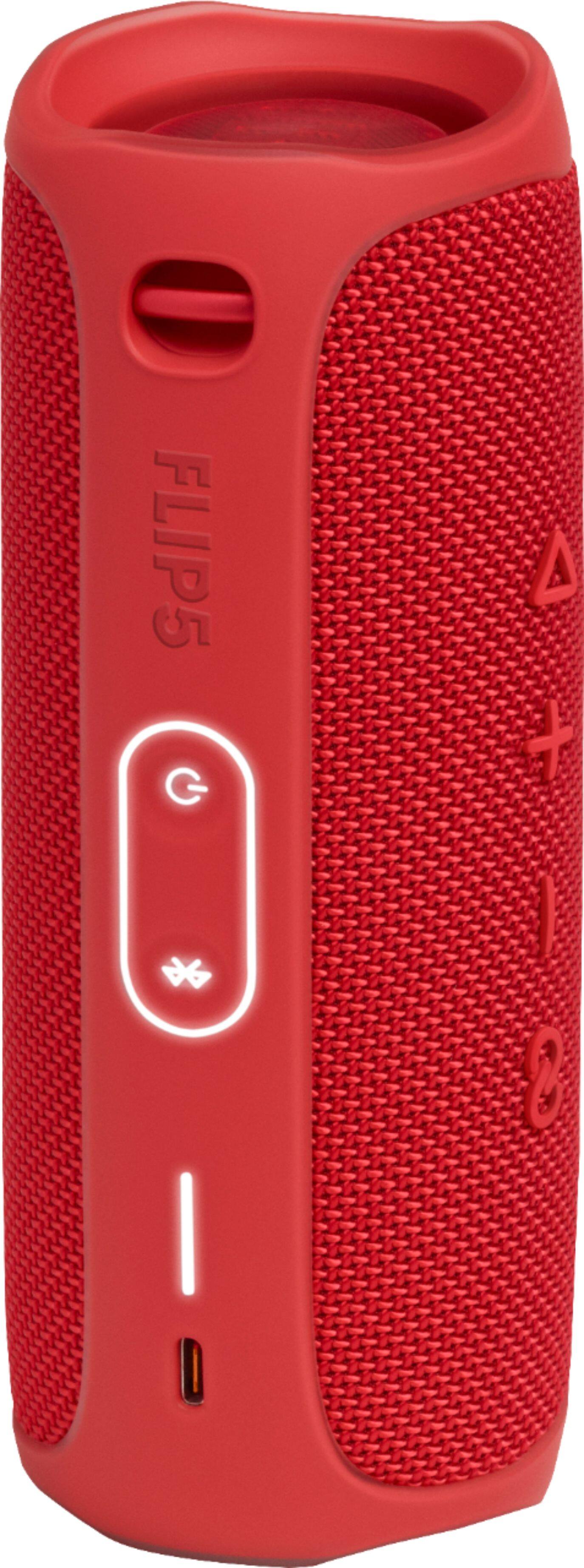Alt View 12. JBL - Flip 5 Portable Bluetooth Speaker - Red.