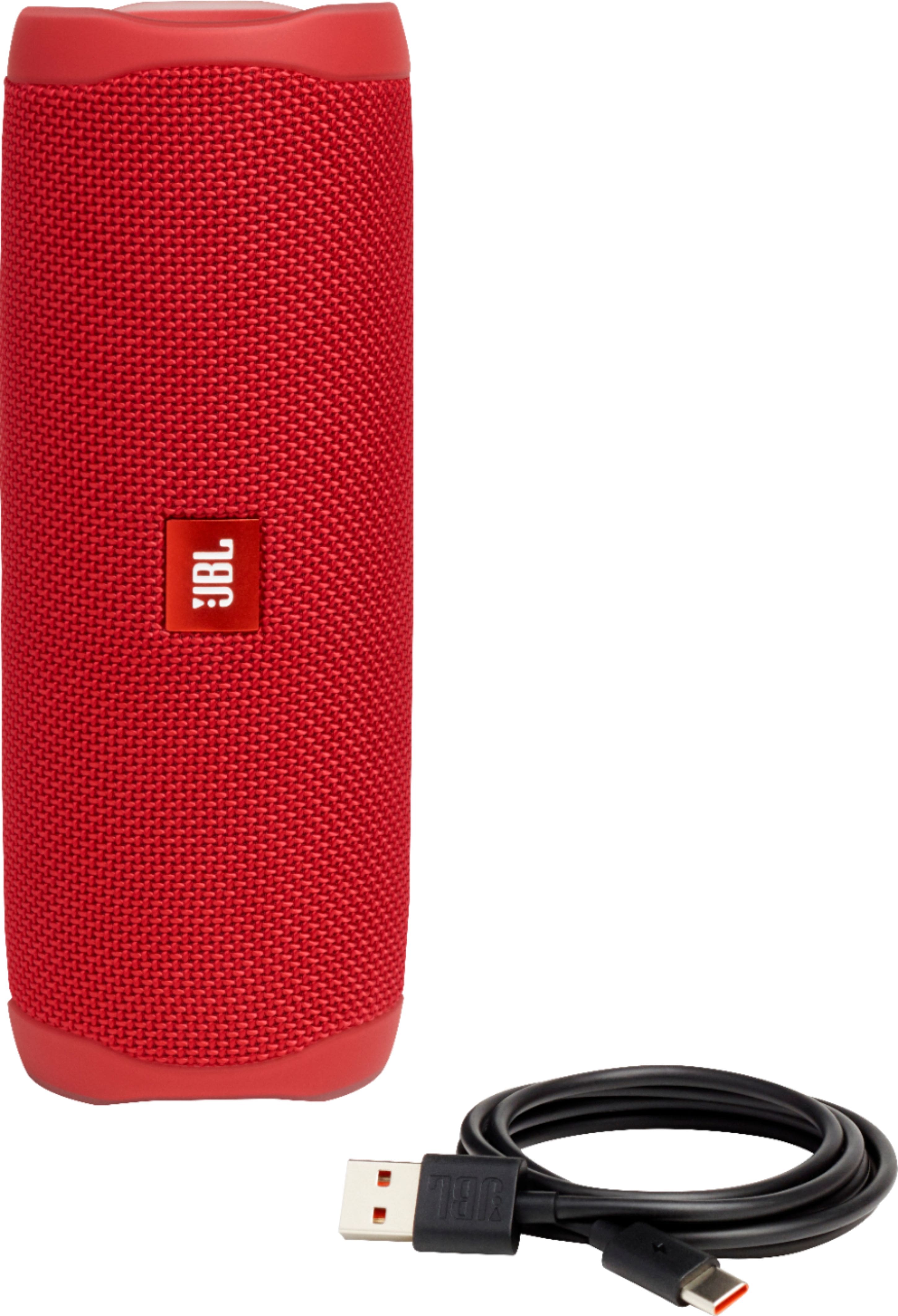 Alt View 13. JBL - Flip 5 Portable Bluetooth Speaker - Red.