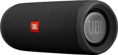 JBL - Flip 5 Portable Bluetooth Speaker - Black - Front_Zoom