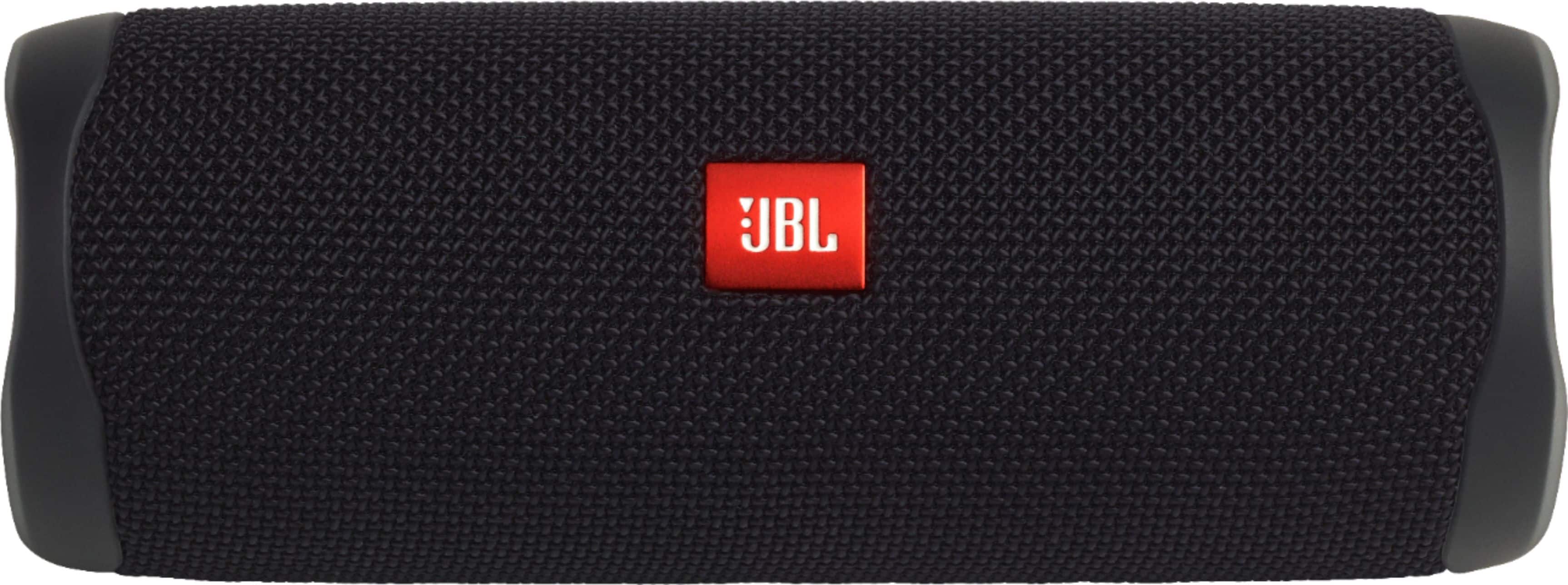 Left. JBL - Flip 5 Portable Bluetooth Speaker - Black.