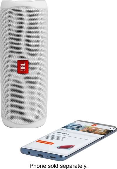 JBL Flip 5 Portable Bluetooth Speaker White Steel JBLFLIP5WHTAM JBL Flip 5 Portable Bluetooth Speaker White Steel JBLFLIP5WHTAM
