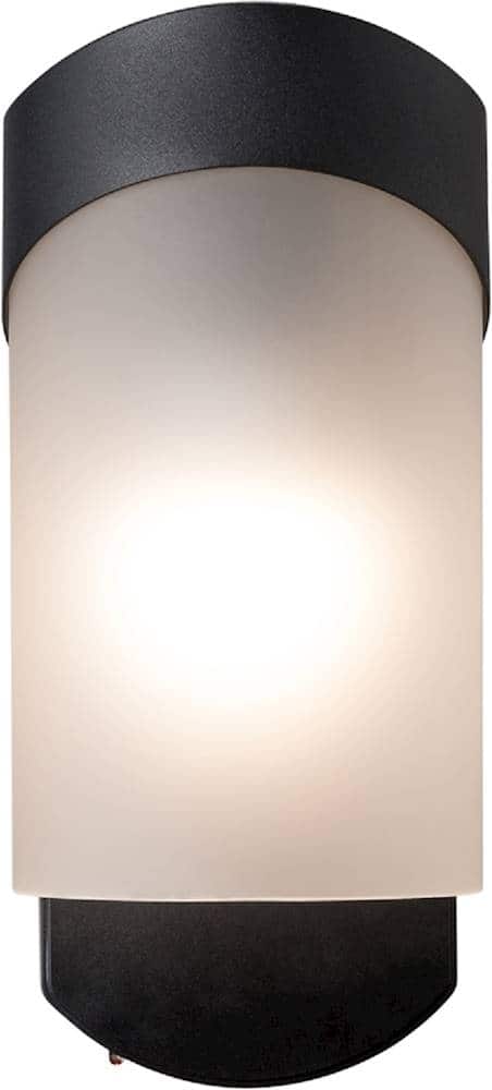 Front. Maximus - Companion LED Light Bulb Security Light - Black.