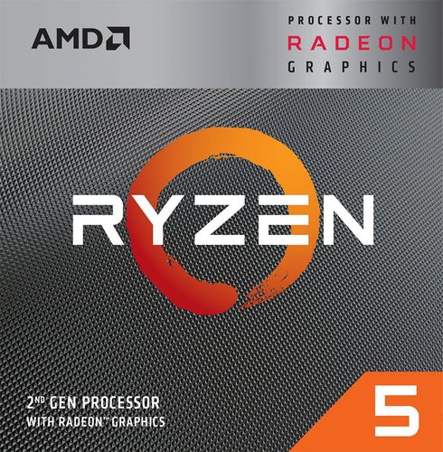 AMD - Ryzen 5 3400G 2nd Generation 4-Core - 8-Thread - 3.7 GHz (4.2 GHz Max Boost) Socket AM4 Unlocked Desktop Processor