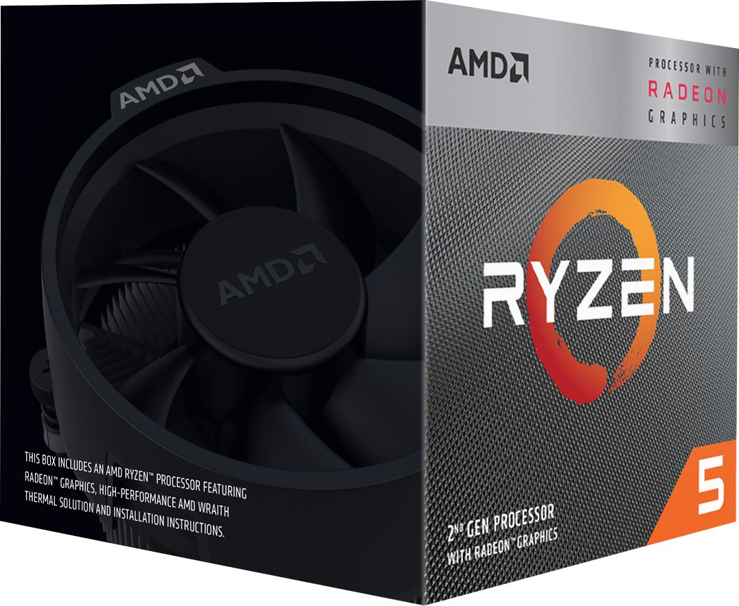 Best Buy: AMD Ryzen 5 3400G 2nd Generation 4-Core 8-Thread 3.7 GHz 