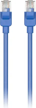 Front. Dynex™ - 150' Cat-6 Ethernet Cable - Dark Blue.