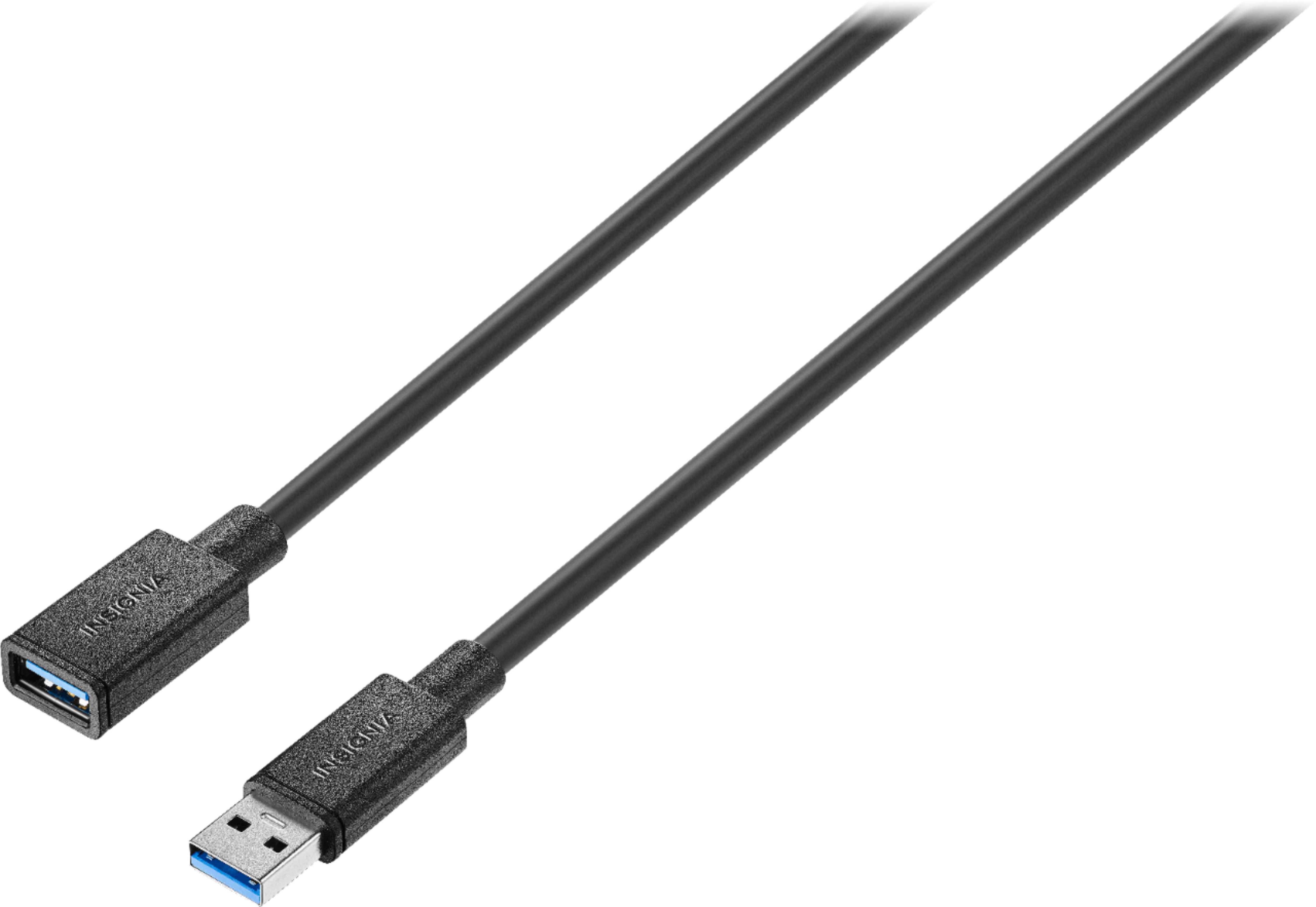 Insignia™ - 6' USB 3.0 Extension Cable A-Male to A-Female - Black