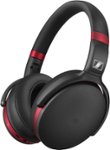 Angle Zoom. Sennheiser - HD 4.50 Wireless Noise Cancelling Over-the-Ear Headphones - Black/Red.