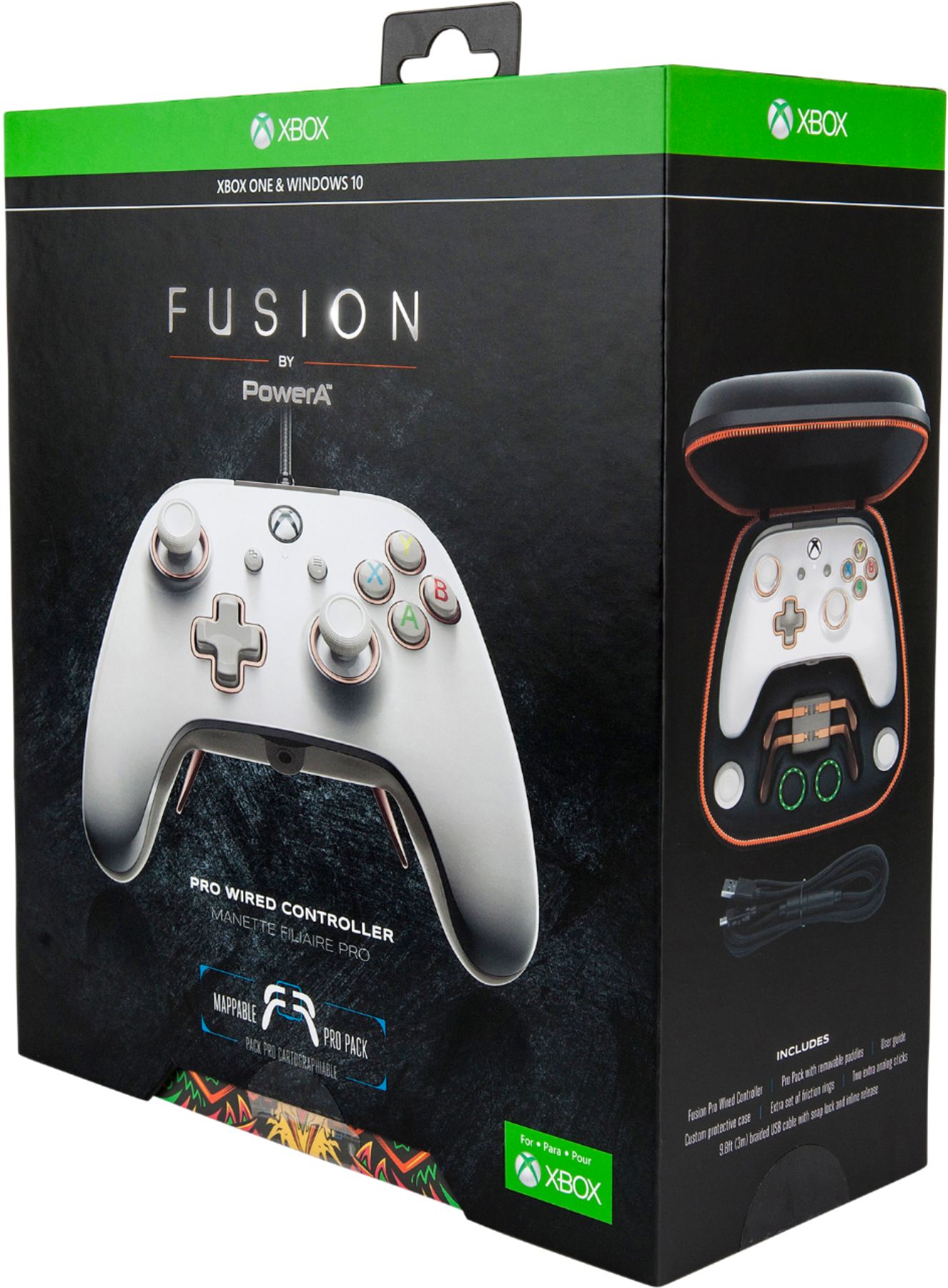 Power A Fusion Pro Wired Controller WHITE for Xbox One & Windows 10 -  1514146-01