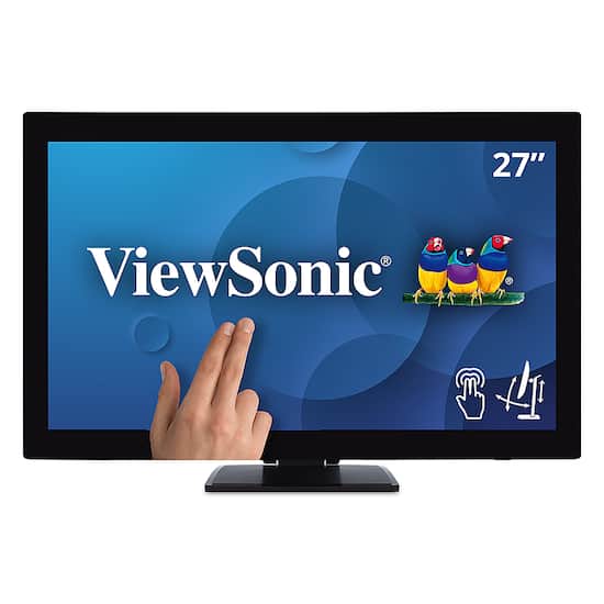 ViewSonic 27 LED FHD Touch-Screen Monitor Black TD2760 - Best Buy viewsonic 27 touchscreen monitor