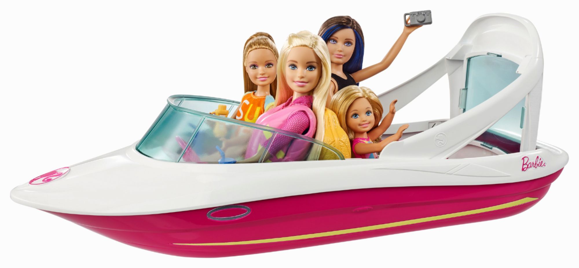 barbie dolphin magic ocean view boat & doll giftset