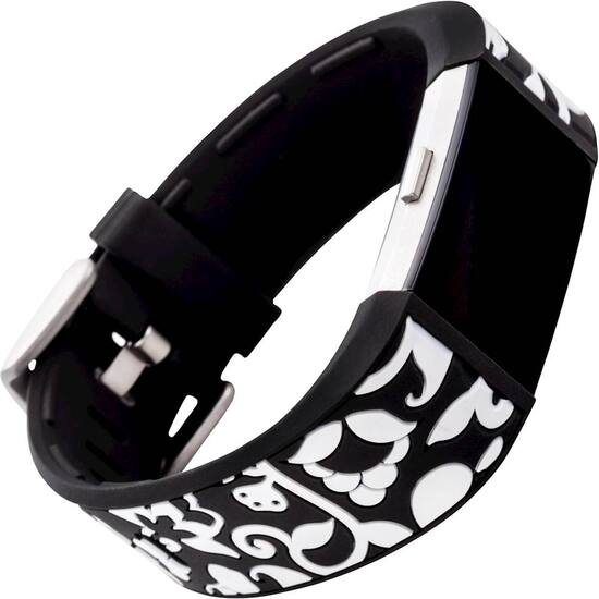 French Bull Band for Fitbit Charge 2 Black/White 20202VRP ...
