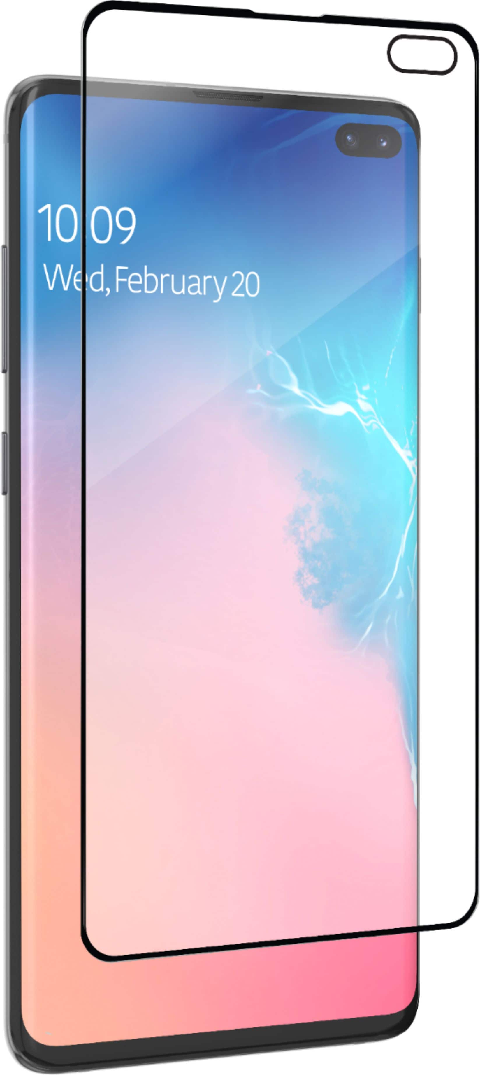 Angle. ZAGG - InvisibleShield Glass Fusion Screen Protector for Samsung Galaxy S10+ - Clear.