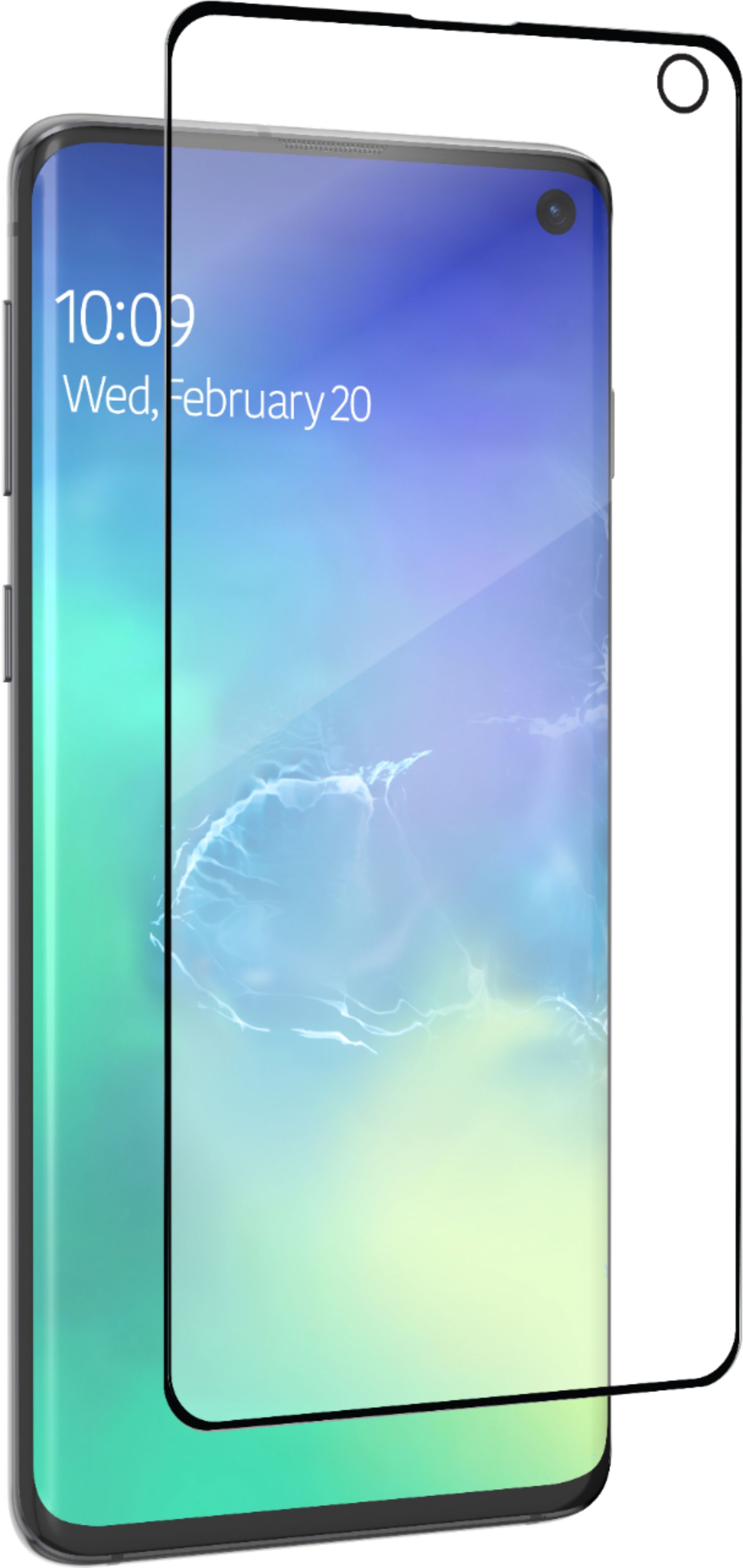 Angle View: ZAGG - InvisibleShield Glass Fusion Screen Protector for Samsung Galaxy S10 - Clear