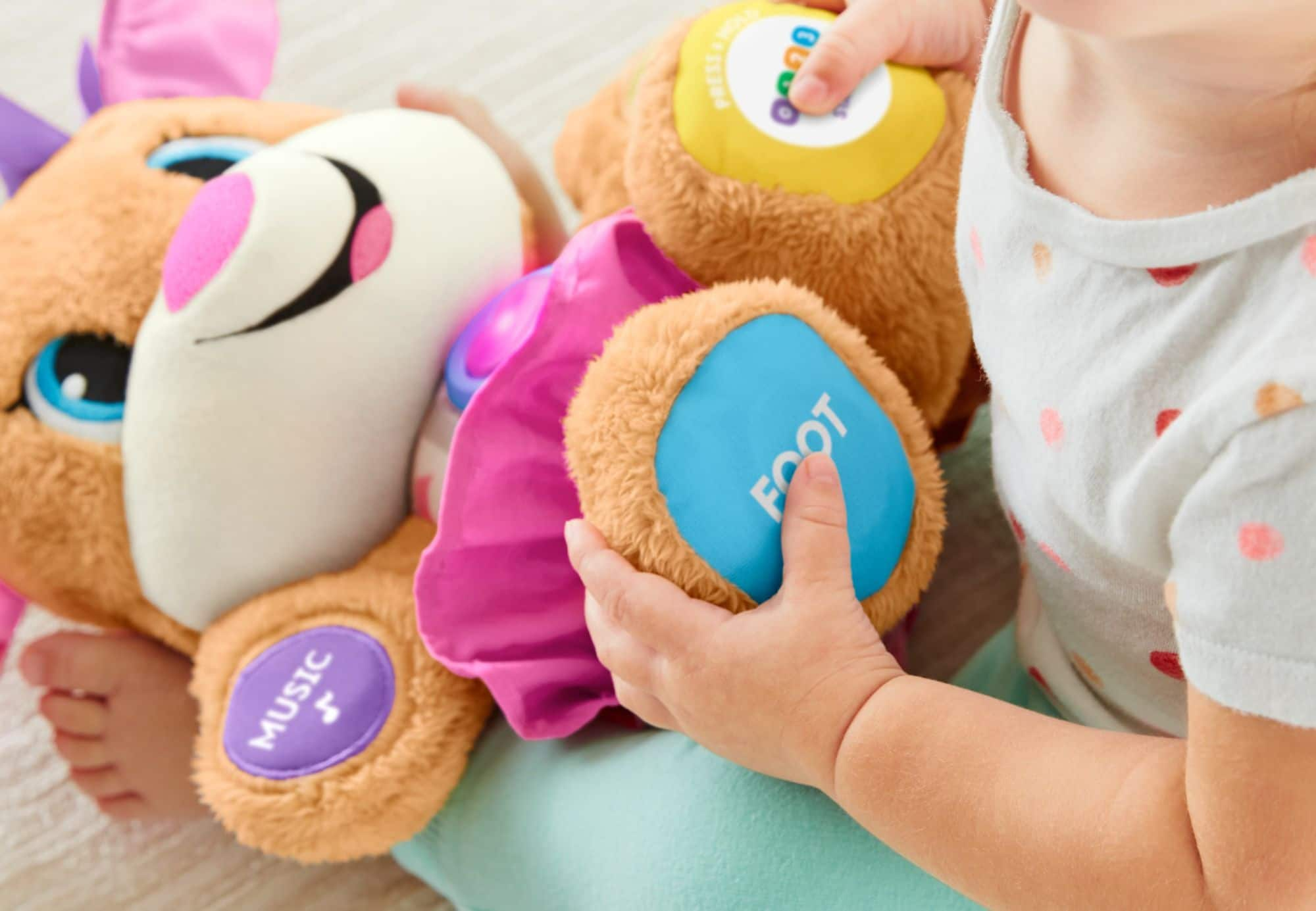 Fisher-Price Plush Baby Toy With Lights And Smart Stages Learning Content,  Laugh & Learn Puppy