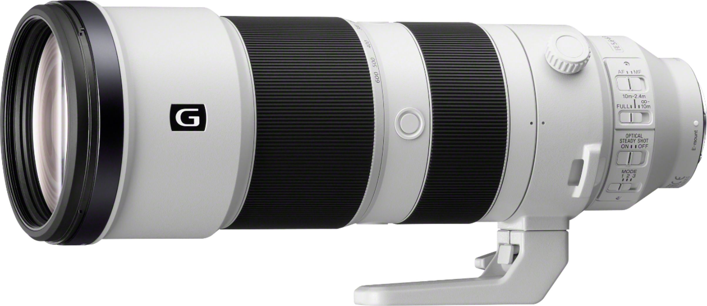 Pelmel Bakken identificatie Sony 200-600mm f/5.6-6.3 G OSS Optical Telephoto Zoom Lens White/Black  SEL200600G - Best Buy