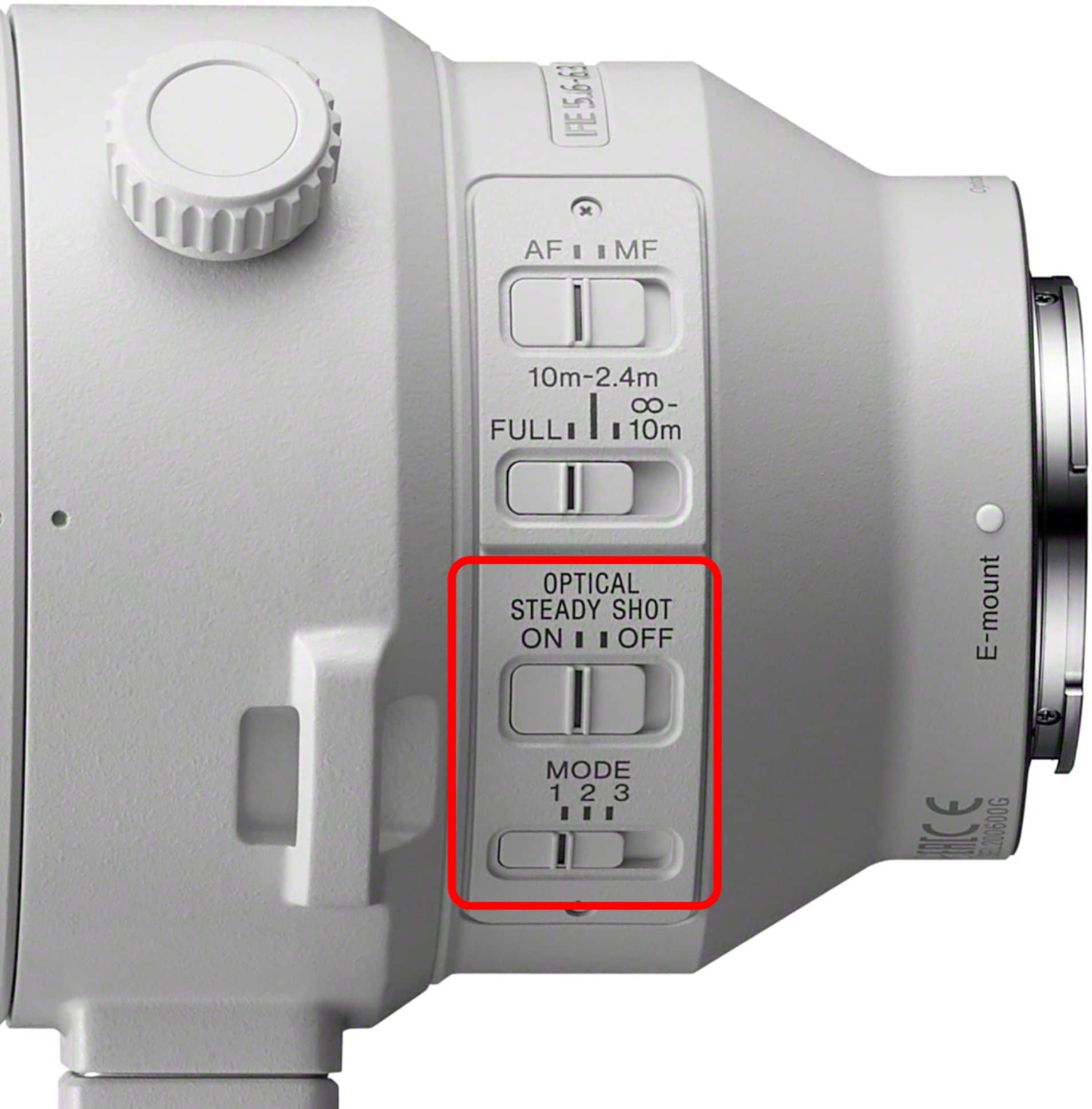 Alt View 12. Sony - 200-600mm f/5.6-6.3 G OSS Optical Telephoto Zoom Lens - White/Black.