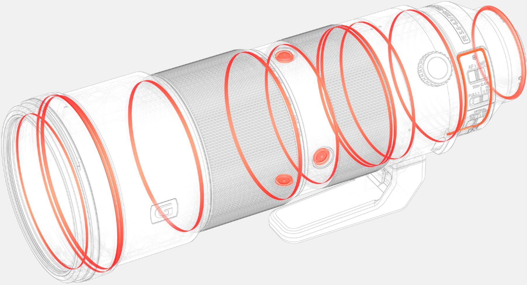 Alt View 17. Sony - 200-600mm f/5.6-6.3 G OSS Optical Telephoto Zoom Lens - White/Black.