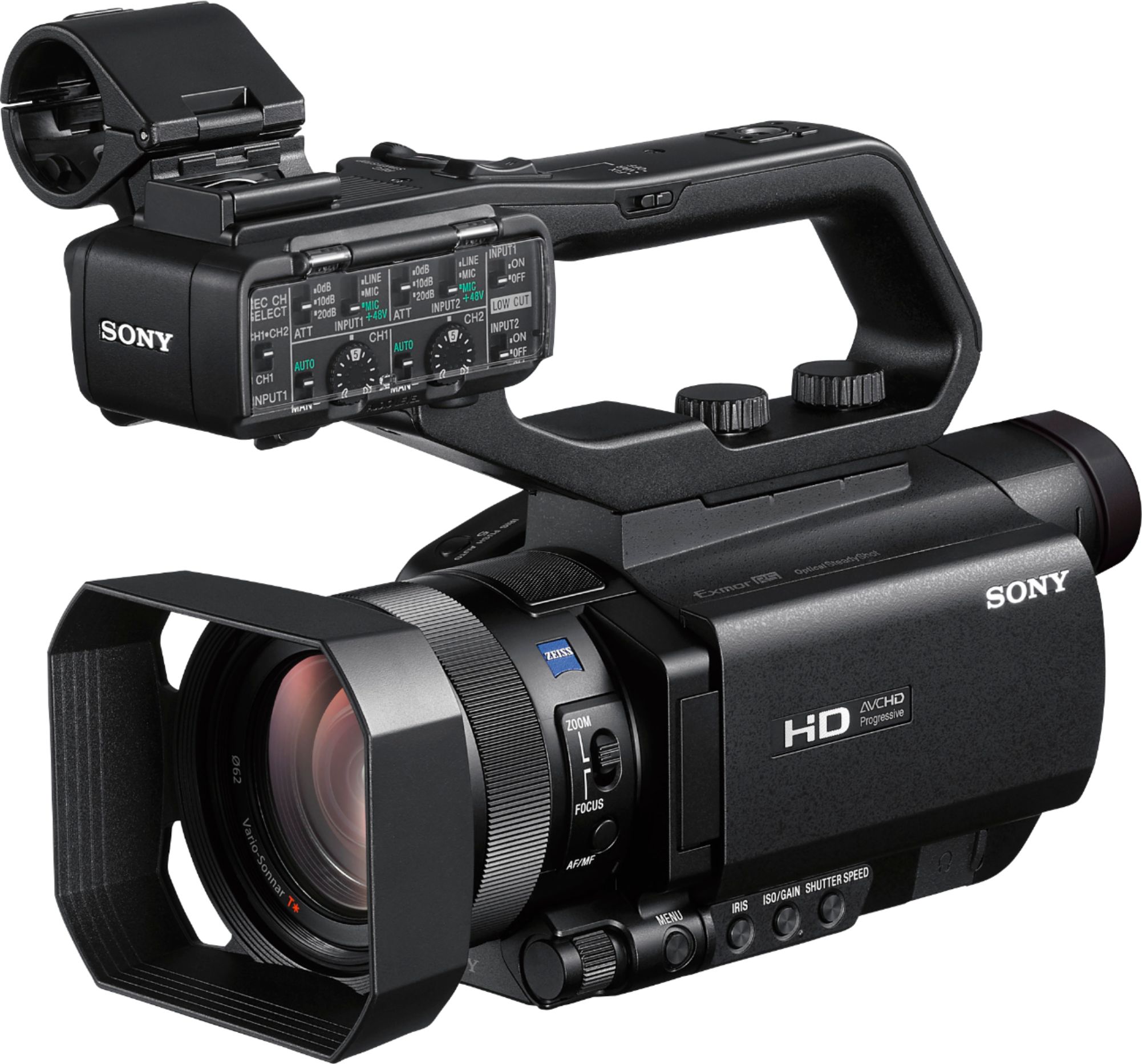 Angle View: Sony - HXR-MC88 HD Flash Memory Camcorder - Black