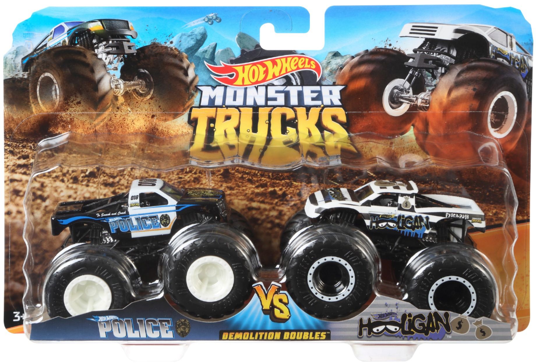 Hot Wheels Monster Trucks Demolition Doubles MONSTER PORTIONS vs