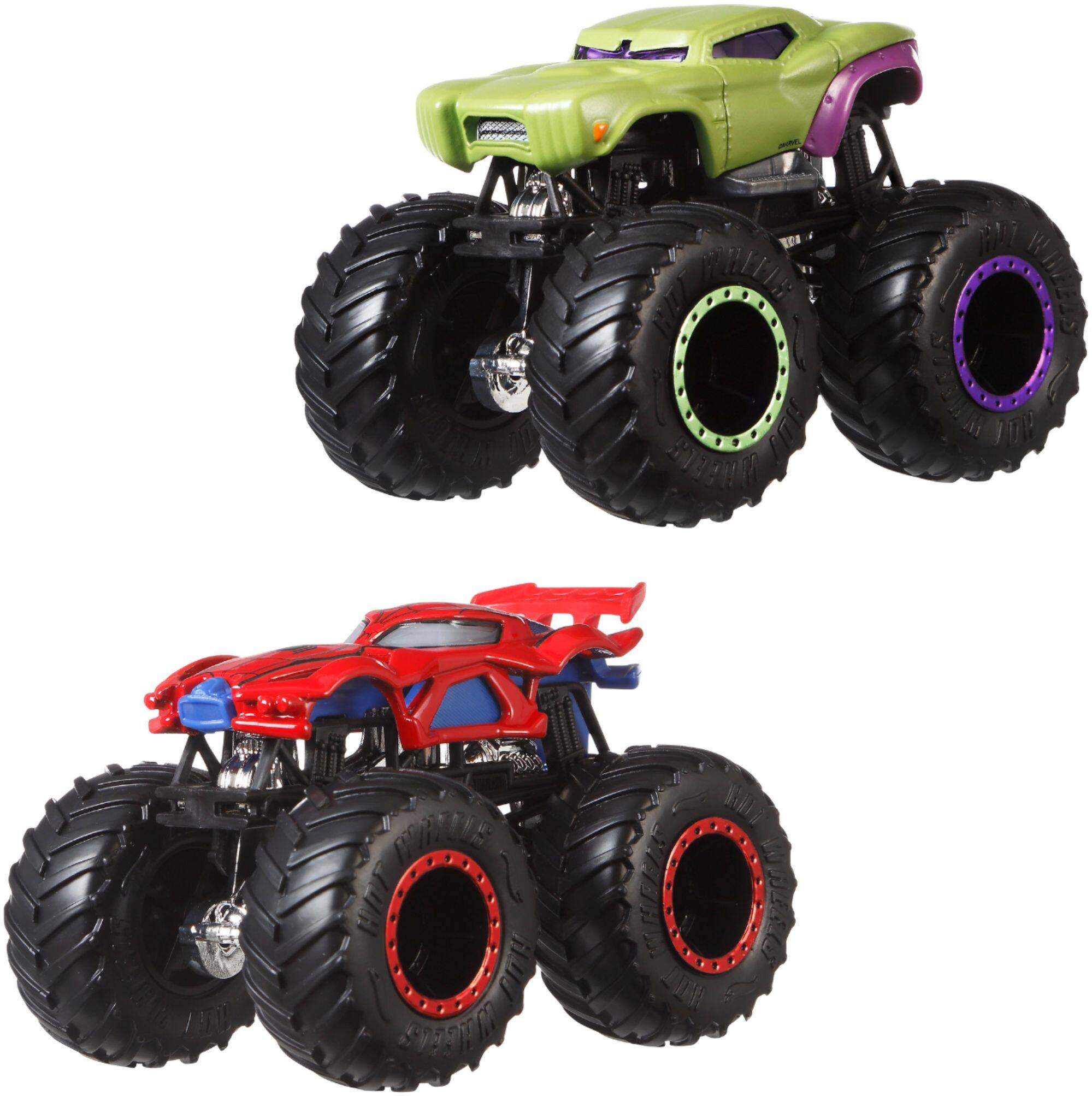 Hot Wheels Monster Trucks Demolition Doubles, Set of 2 Toy Monster Trucks  in 1:64 Scale (Styles May Vary)