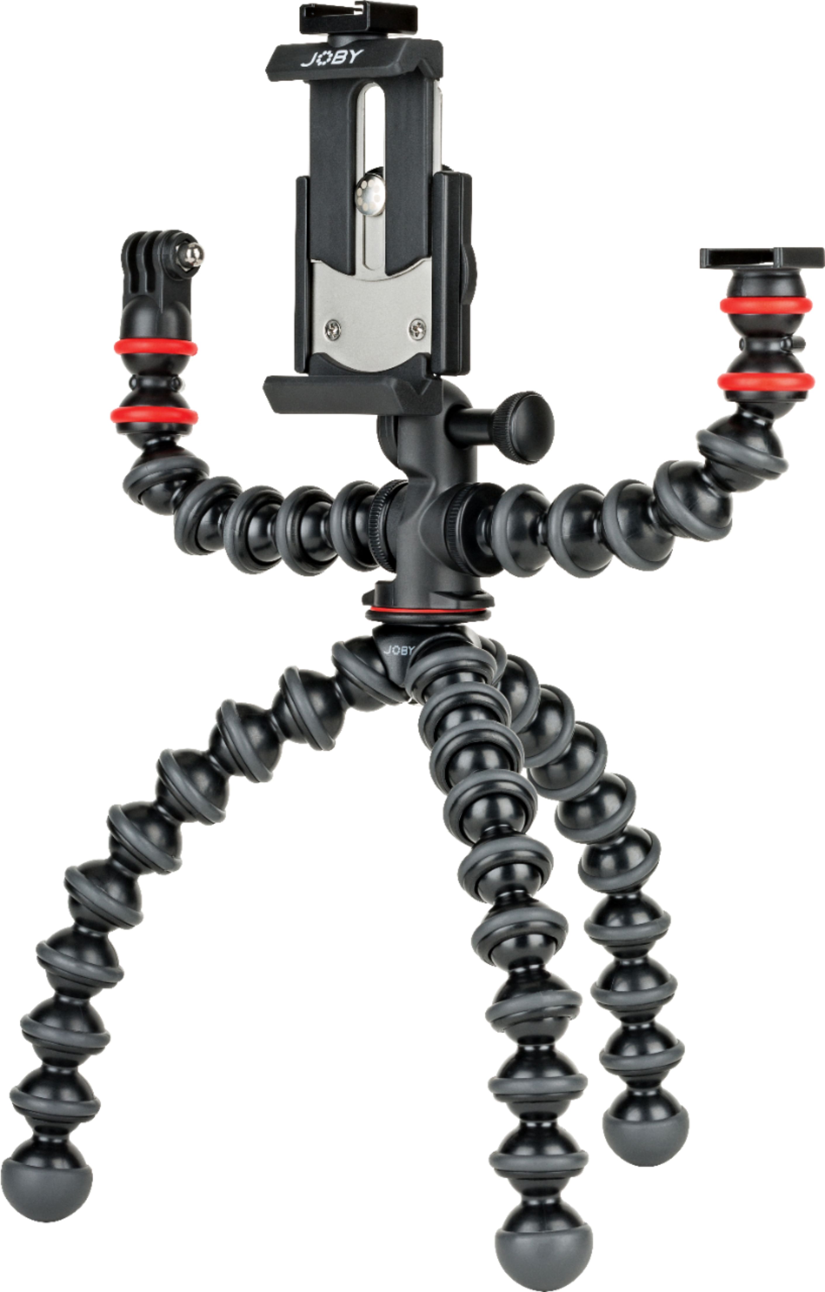 Angle View: JOBY - GorillaPod Mobile Rig Tripod for Mobile Phones - Red/Black