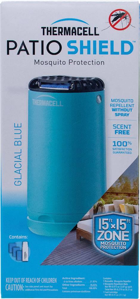 Alt View 13. Thermacell - Patio Shield Mosquito Repeller - Glacial Blue.