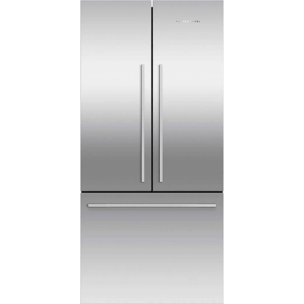 Front. Fisher & Paykel - Series 7 16.9 Cu. Ft. French Door Refrigerator - EZKleen Stainless Steel.