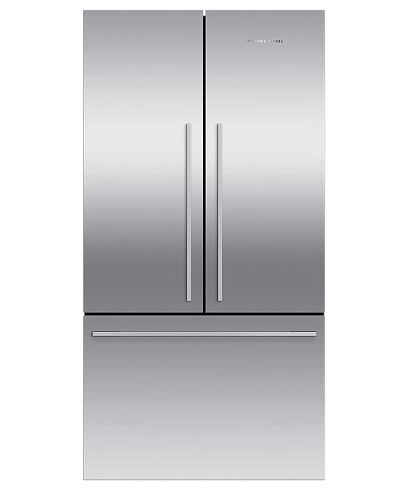 Fisher & Paykel - 36-In 20.1 cu. ft. French Door Refrigerator Counter Depth with Internal Ice Maker - Stainless Steel - Front_Zoom