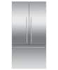 Front. Fisher & Paykel - 36-In 20.1 cu. ft. French Door Refrigerator Counter Depth with Internal Ice Maker - Stainless Steel.