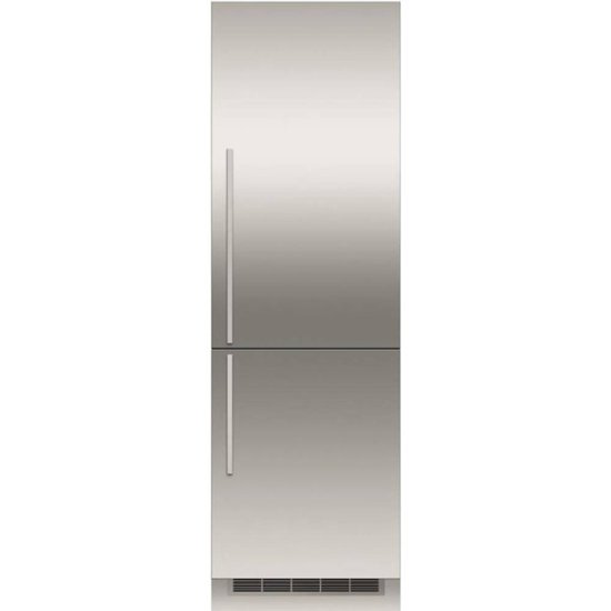 Front. Fisher & Paykel - 24" Single Door Bottom Freezer Panel - Stainless Steel.