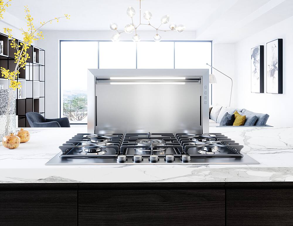 Alt View 11. Zephyr - Lift 30 in. Telescopic Downdraft System with Multiple Blower Options BODY ONLY - Stainless Steel.