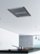 Alt View 12. Zephyr - Lux 43 in. Ceiling Range Hood Shell with Light in White - Stainless Steel.